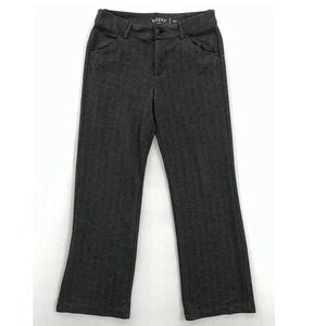 Lee Womens Riders Dress Career Pants Gray Herringbone Pocket Mid Rise Stretch 16
